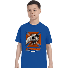 Load image into Gallery viewer, Daily_Deal_Shirts T-Shirts, Youth / XS / Royal Blue Konshu Skull