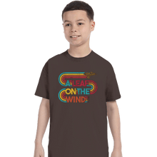 Load image into Gallery viewer, Daily_Deal_Shirts T-Shirts, Youth / XS / Dark Chocolate Vintage Leaf On The Wind
