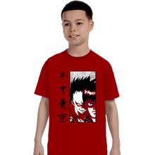Load image into Gallery viewer, Shirts T-Shirts, Youth / XS / Red Neo Tokyo