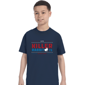 Shirts T-Shirts, Youth / XS / Navy Vote Killer Rabbit