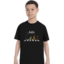 Load image into Gallery viewer, Shirts T-Shirts, Youth / XL / Black Aliens On Abbey Road