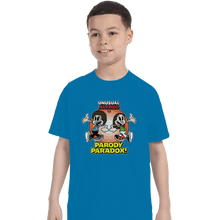 Load image into Gallery viewer, Shirts T-Shirts, Youth / Small / Sapphire Parody Paradox!