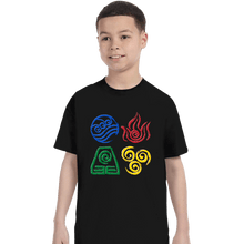 Load image into Gallery viewer, Secret_Shirts T-Shirts, Youth / XS / Black Four Nations