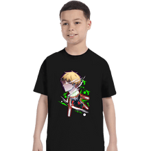 Load image into Gallery viewer, Daily_Deal_Shirts T-Shirts, Youth / XS / Black Chainsaw Holo