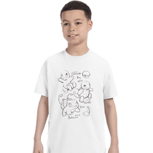 Load image into Gallery viewer, Shirts T-Shirts, Youth / XS / White Childhood Sketch