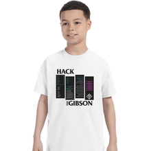 Load image into Gallery viewer, Shirts T-Shirts, Youth / XS / White Hack The Gibson