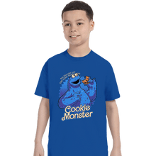 Load image into Gallery viewer, Daily_Deal_Shirts T-Shirts, Youth / XS / Royal Blue Cookie Monster Doll