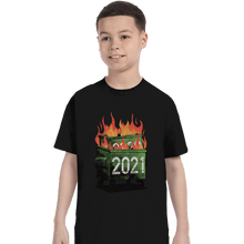 Load image into Gallery viewer, Shirts T-Shirts, Youth / XS / Black 2021 Double Dumpster Fire
