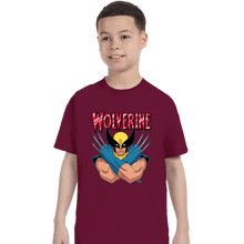 Load image into Gallery viewer, Daily_Deal_Shirts T-Shirts, Youth / XS / Maroon Wolverine 97