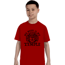Load image into Gallery viewer, Secret_Shirts T-Shirts, Youth / XS / Red Hidden Temple Body