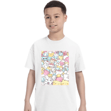 Load image into Gallery viewer, Daily_Deal_Shirts T-Shirts, Youth / XS / White Pastel Cats
