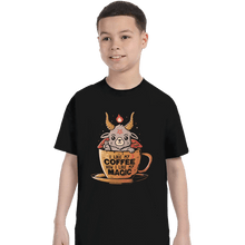 Load image into Gallery viewer, Secret_Shirts T-Shirts, Youth / XS / Black Black Coffee Cup