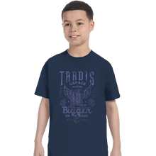 Load image into Gallery viewer, Daily_Deal_Shirts T-Shirts, Youth / XS / Navy Tardis Garage