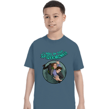 Load image into Gallery viewer, Daily_Deal_Shirts T-Shirts, Youth / XS / Indigo Blue Spider-Monkey