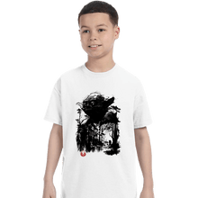 Load image into Gallery viewer, Daily_Deal_Shirts T-Shirts, Youth / XS / White The Master In The Swamp Sumi-e