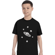 Load image into Gallery viewer, Secret_Shirts T-Shirts, Youth / XS / Black RPG Dice Galaxy
