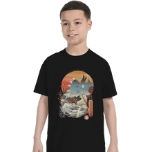 Load image into Gallery viewer, Shirts T-Shirts, Youth / Small / Black Blue Ranger Ukiyoe