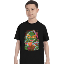 Load image into Gallery viewer, Daily_Deal_Shirts T-Shirts, Youth / XS / Black Glitch Michelangelo