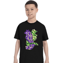 Load image into Gallery viewer, Shirts T-Shirts, Youth / XS / Black Magical Silhouettes - Flotsam and Jetsam