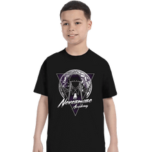 Load image into Gallery viewer, Shirts T-Shirts, Youth / XS / Black Stained Glass Moonlight