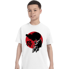 Load image into Gallery viewer, Daily_Deal_Shirts T-Shirts, Youth / XS / White Afro Sumi-E