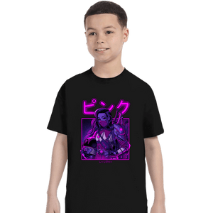 Shirts T-Shirts, Youth / XS / Black Pink Neon