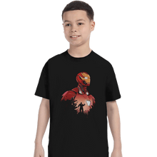 Load image into Gallery viewer, Shirts T-Shirts, Youth / XL / Black I R O N M A N