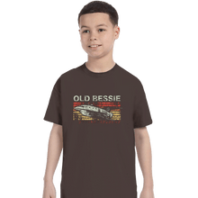 Load image into Gallery viewer, Shirts T-Shirts, Youth / XS / Dark Chocolate Retro Old Bessie