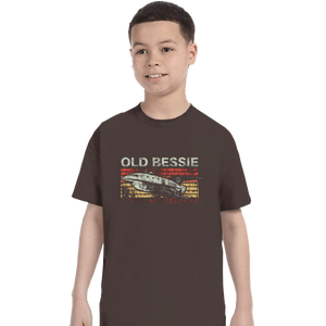 Shirts T-Shirts, Youth / XS / Dark Chocolate Retro Old Bessie