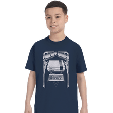 Load image into Gallery viewer, Secret_Shirts T-Shirts, Youth / XS / Navy Forever Gamer NES