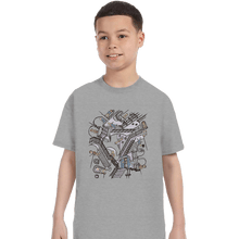 Load image into Gallery viewer, Daily_Deal_Shirts T-Shirts, Youth / XS / Sports Grey Escher Who
