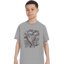 Load image into Gallery viewer, Daily_Deal_Shirts T-Shirts, Youth / XS / Sports Grey Escher Who