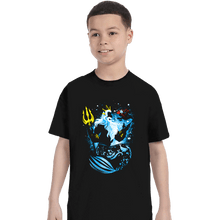Load image into Gallery viewer, Shirts T-Shirts, Youth / XS / Black The King Triton
