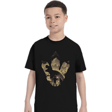 Load image into Gallery viewer, Daily_Deal_Shirts T-Shirts, Youth / XS / Black T-Rex Footprint

