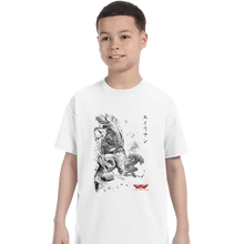 Load image into Gallery viewer, Shirts T-Shirts, Youth / XS / White Xenomorphs Invasion Sumi-e
