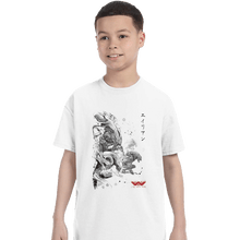 Load image into Gallery viewer, Shirts T-Shirts, Youth / XS / White Xenomorphs Invasion Sumi-e