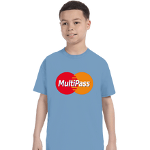 Load image into Gallery viewer, Daily_Deal_Shirts T-Shirts, Youth / XS / Powder Blue Multipass Card
