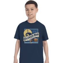 Load image into Gallery viewer, Shirts T-Shirts, Youth / XL / Navy Halloween Moon