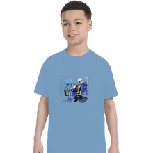 Load image into Gallery viewer, Shirts T-Shirts, Youth / XL / Powder Blue Skull Style