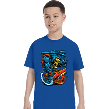 Load image into Gallery viewer, Daily_Deal_Shirts T-Shirts, Youth / XS / Royal Blue Landshark