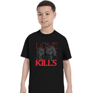 Shirts T-Shirts, Youth / XS / Black Love Kills