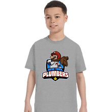 Load image into Gallery viewer, Daily_Deal_Shirts T-Shirts, Youth / XS / Sports Grey Go Plumbers