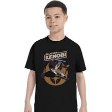 Load image into Gallery viewer, Daily_Deal_Shirts T-Shirts, Youth / XS / Black Ollie-Wan Kenobi