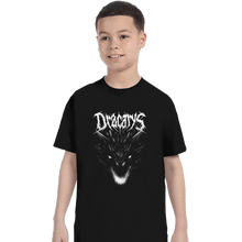 Load image into Gallery viewer, Secret_Shirts T-Shirts, Youth / XS / Black Dracarys Metal T-Shirt