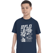 Load image into Gallery viewer, Daily_Deal_Shirts T-Shirts, Youth / XS / Navy Mando Space Lines