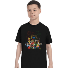 Load image into Gallery viewer, Shirts T-Shirts, Youth / XL / Black Mushroom Rangers
