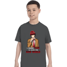 Load image into Gallery viewer, Shirts T-Shirts, Youth / XS / Charcoal Support Kira