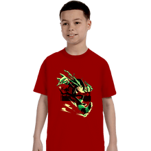 Load image into Gallery viewer, Daily_Deal_Shirts T-Shirts, Youth / XS / Red The Strongest Dude