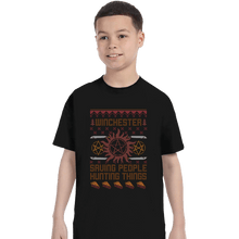 Load image into Gallery viewer, Shirts T-Shirts, Youth / XS / Black Supernaturally Ugly Sweater