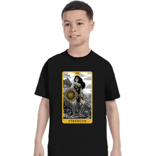 Load image into Gallery viewer, Daily_Deal_Shirts T-Shirts, Youth / XS / Black JL Tarot - Strength